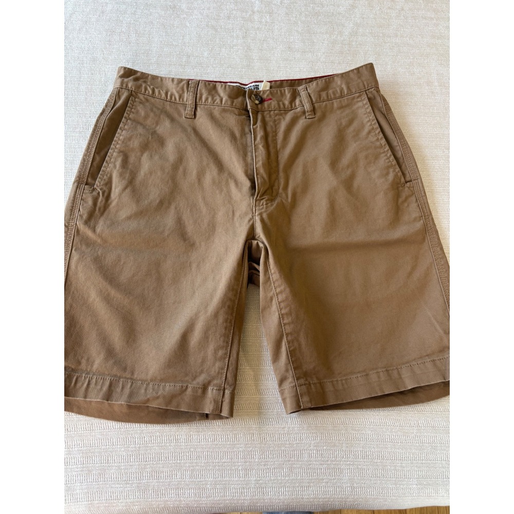 Mountain Khakis Jackson Chino Shorts Mens 30 Slim Fit Tan Cotton Stretch 8"